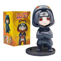Anime 9pcs/set Naruto Figures Model Naruto Sasuke Kakashi 8cm Doll Costume Design PVCToys Dolls Kid Gift yellow
