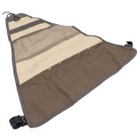 Outdoor Hanging Bag Portable Triangular Outdoor Picnic Camping Tableware Hanging Cookware Storage Bag beige