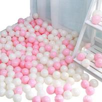 Ekologiški, netoksiški, bekvapiai makaronų spalvos jūros kamuoliukai kūdikių žaidimų aikštelei patalpoje. Macaron 4 Colors 5.5CM 50 Balls (Sample Pack) pink