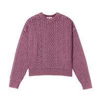 Levis Laisvas Rožinis Laisvas Trumpas Vintage Patogus Universalus Paprastas Megztinis Moteriškas megztinis 0063A-0000 M brown
