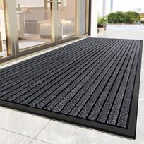 Guminis durų kilimėlis Sunkiųjų darbų įėjimo kilimas Neslystantis Vandeniui atsparus Vidaus ir lauko prieangio grindų kilimėlis Purvo gaudyklė 50x80cm pilka