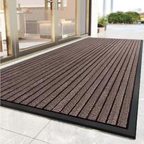Guminis durų kilimėlis Sunkiųjų darbų įėjimo kilimas Neslystantis Vandeniui atsparus Vidaus ir lauko prieangio grindų kilimėlis Purvo gaudyklė 60x90cm kava