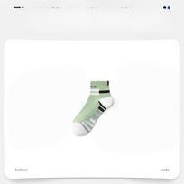 Socks Men's Cotton Anti-odor Sports Socks Spring/Summer Thin Mid-calf Cotton Running Socks 1 pair žalia