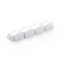 Mountain Sea Translucent Ceramic Cyan Dog Paw Keycaps, Smooth Glazed Surface, Original Height