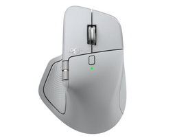 Logitech MX Master 4 Belaidė pelė RF Wireless + Bluetooth, 8000 DPI, Pale Grey | 910-007563