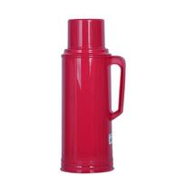Compact 2L Classic Hot Water Bottle – Insulated Thermos with Plastic Shell for Dorm Use, 5 lbs pink