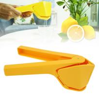 Yellow Foldable Manual Fruit Squeezer Portable Handheld Juicer with Lemon Orange Juice Making geltona