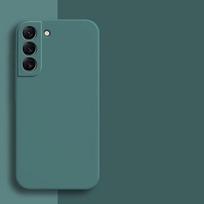 Skysto minkšto silikono TPU dėklas, skirtas Samsung Galaxy S21 S22 S23 S24 S25 S26 Plus S 26 Ultra S23 FE, matinis dangtelis Funda Galaxy S25 tamsiai žalia spalva