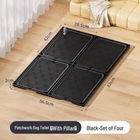 Ypač didelis nepralaidus šunų tualetas su šlapimo kreipiamuoju stulpeliu visų dydžių šunims With Urine Guide Post and Anti-slip Pads