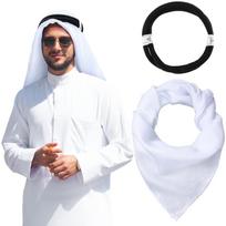 Musulmoniški galvos apdangalai Turbanas Arabiškas Keffiyeh Galvos skara Musulmoniški skarelės kepuraitės vyrams Musulmoniška maldos kepuraitė Hidžabas Islamo kepurė Galvos apdangalas Galvos apvyniojimas gray