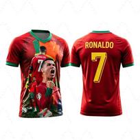 Vasarinis Ronaldo gerbėjo atminimo leidimas Nr.7 Futbolo marškinėliai Vasaros sportiniai vyriški marškinėliai 6XL red