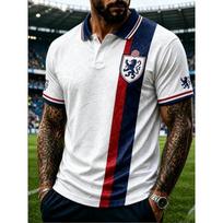 2026 m. leidimo Anglijos futbolo polo marškinėliai gerbėjams - 3D spaudinys - Madingi ir patogūs - Tinka ir vyrams, ir moterims XL gray