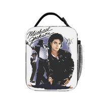 Dainininko Michaelo Jacksono MJ 2026 Termoizoliuotas pietų krepšys biurui Nešiojamas maisto krepšys Vyrams Moterims Terminis šaltkrepšis Pietų dėžutės One Size gray