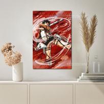 Levi Ackerman Anime Decorative Canvas Painting x  Wall Art Poster for Living Room  Bedroom  Home Decor 21cm×30cm NoFrame brown