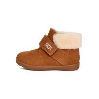 UGG Toddler Classic Mini Chestnut Suede Wool Lined Ankle Boots 1106229T-CHE 26 beige