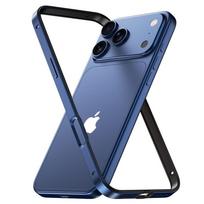 Compatible with iPhone 16/17 ProMax: Metal Frame, Liquid Silicone, Drop-Proof Case. iPhone 15 Pro gray