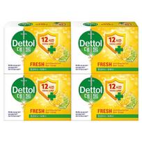 Dettol Fresh Soap 110g 4 pcs yellow