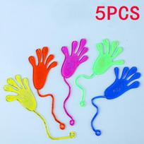 5-50 Pcs Kids Funny Sticky Hands Toy Palm Elastic Sticky Squishy Slap Palm Toy Kids Parent Child Interactive Party Toy Gift 22x5.5cm multi