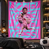 Wall Hanging Tapestry Lionel Messi Print Cloth for Living Room Bedroom Home Decor 150cmx200cm