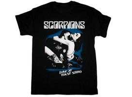 SCORPIONS LOVE AT FIRST STING 1984 NEW BLACK TSHIRT Unisex T-Shirt XXXL white