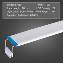 Akvariumo LED šviestuvas Super plonas Žuvų bakas Augalų auginimo apšvietimas Atsparus vandeniui Ryškus spaustukas Mėlynas LED 18-75cm Augalams 220V