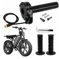 12V/24V E-Bike Thumb Throttle Universal Air Door Grip with Bearing Cable Ties juoda