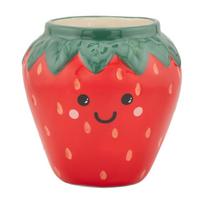 Iš keramikos gėlių vazono dangtelis ø 10 cm Strawberry – Sass & Belle