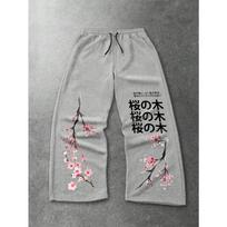 Gotikinis Punk Vintažinis Streetwear Moteriškos Vyriškos Kryžius Tiesios Ilgos Kelnės Plačios Kojos Džogeriai Laisvos Ruduo Žiema M gray
