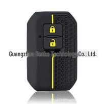 Silicone Key Cover Keychain for Suzuki Swift/Ignis/Jimny/XL7 (2 Buttons) geltona