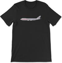 American Airlines Boeing 747 T-shirt XXXL gray