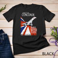 Concorde Retro Vintage British aircraft travel pilot t-shirt Unisex T-shirt L white