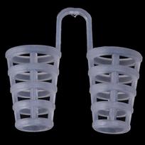 8Pc/Set Anti Snore Nose Clip Breathable Easy Snore Sleep Stopper Device One Size gray