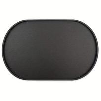 Silicone Non-Slip Paw Print Pet Mat for Cats & Dogs - Spill-Proof & Easy to Clean pilka spalva