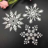 3 vnt./rinkinys Snaigės Pjovimo Trafaretai Kalėdiniai Metalo Pjovimo Trafaretai Šablonai Pjovimo Formelė „pasidaryk pats“ Scrapbooking Albumui Popieriaus Kortelei Įspaudimui gray