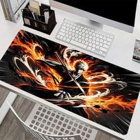 Laptop Mouse Pad Cool Gaming Desk Mat Hd Print Anime Mouse Mat Bleach Keyboard Pad Pc Gamer Rug Office Mousepad Home Table Pad 800x300x2mm brown