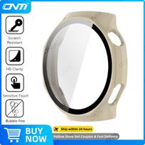 Glass+Case for Huawei Watch GT7 Pro 46mm Glass Anti-scratch Screen Protector & Hard PC Protective Bumper for GT 7 Accessories Huawei GT7 Pro 46mm