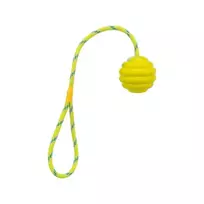 Žaislas šunims | Trixie Wavy natūralios gumos kamuolys su virve, ø 6 cm / 30 cm