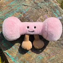 Creative Simulation Fitness Tools Dumbbell Kettlebell Barbell Pendant Plush Toy Bag Pendant Decoration Doll Gift Cute simulation gray