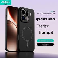OPPO FIND X9 PRO Magnetic Silicone Case - Skin-Feel Protective Cover for Men & Women Find X9 Pro gray