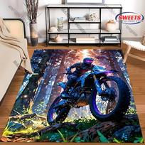 Motocross-Themed Rug for Active Spaces carpet for home sofa bedroom, gift 50x80cm