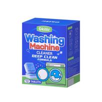 Washing machine effervescent tablet cleaning agent, fully automatic washing tank descaling and decontamination cleaning tablet 12 pieces per box blue
