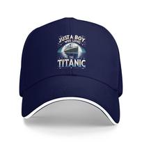 who just love the RMS Titanic Sun Baseball Cap Summer FeUnisex Unisex  Print Trucker Hat Sunscreen  Baseball Caps One Size blue