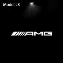 2pcs Car Door Logo Welcome Light Laser Projector Lamp Car Styling for Mercedes Benz W204 W212 CLA GLA E C G M R S Class W176 GLC UH4 2Pcs Model A black