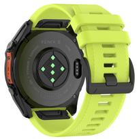 Quickfit 22 26mm silicone strap for Garmin Fenix 5 5X Plus 6X 6 7 7X Pro Fenix 8 E 47mm 51mm Epix Pro Tactix8 quatix 8 47 Correa 26mm Fenix 5X 5XPlus žalia