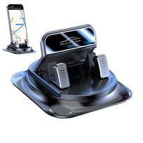 360°Rotatable Car Mount Holder Anti Slip Silicone Phone Mount Universal Dashboard Phone Holder For Car GPS Navigation Holder black