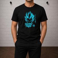 Vegeta Saiyan Pride T-Shirt, Dragon Ball Z Anime Graphic Tee 140 brown