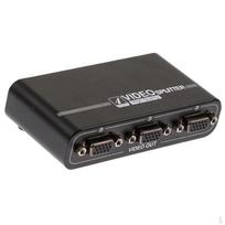 4 Port VGA Video HD Splitter for PC 550MHz black