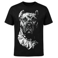 Cane Corso Dog Portrait Graphic T‑Shirt M juoda