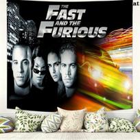 Car Racing Fast Furious Wall Tapestry Aesthetic Wall Hanging Printed Fabric Blanket Decorative Tapestries for Bedroom Living Room Home Decor 150cm x 200cm gray