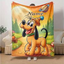 Custom 1pc Steampunk Mickey Mouse Adventure Blanket, Soft And Comfortable Blanket, Casual Warm, Camping Travel Blanket, Birthday Gift Q910137 130cmx150cm black